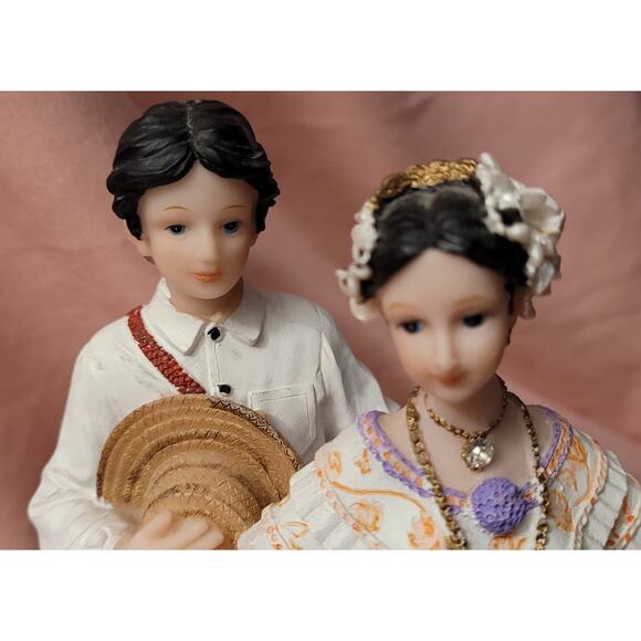 MONTEFIORI COLLECTION FLAMINGO COUPLE DANCERS FIGURINES DANIEL'S COLLECTION 8”H - Picture 4 of 11